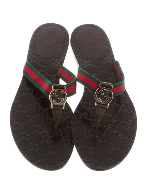 gucci web sandals|gucci slide sandals women.